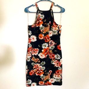 Sz XL sleeveless floral casual dress
